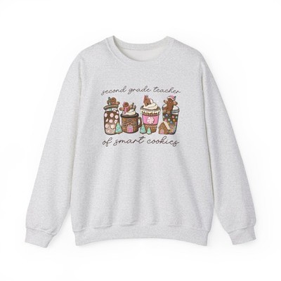 Second Grade Teacher 2nd Sweatshirt Christmas Gifts Crewneck Shirt