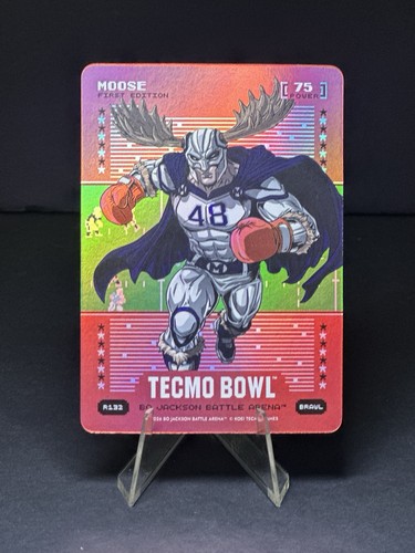 2026 Bo Jackson Battle Arena Tecmo Bowl Moose Daryl Johnston RED BRAWL FOIL