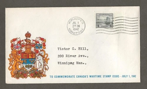 Canada first day cover, Talbot Cachet 253 4 cent Grain Elevator [783