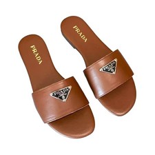 Women's Summer Sandals Beach Flat Slip-on Slides Fashion Black/White/Brown New