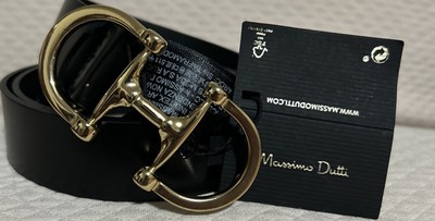 massimo dutti leather belt 