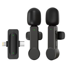 TXTUNE Wireless Lavalier Microphone for iPhone Android iPad - mini, Black