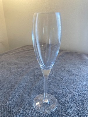 EXCELLENT (1) CHRISTOFLE ALBI CRYSTAL 8 5/8'' FLUTED CHAMPAGNE GLASS