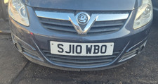 VAUXHALL CORSA D 2010 COMPLETE FRONT BUMPER & GRILLE BLUE GREY Z168