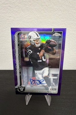 2025 Topps Chrome -  Auto Dont'e Thornton Jr.  Purple Lava Refractor /75 (RC)