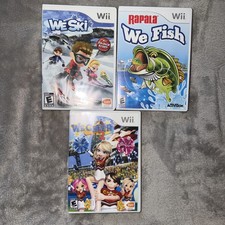 Wii Bundle Of 3 Games- We Fish, We Cheer 2, We Ski CIB