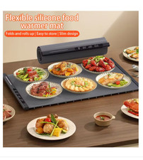 Foldable Warming Tray Heating Plate Keep Food Warm with Adjustable Temperature
