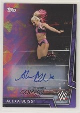 2018 Topps WWE Women's Division Purple Auto 96/99 Alexa Bliss #1 Auto 0c3