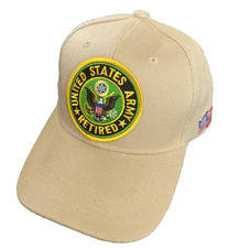 UNITED STATES ARMY RETIRED Military Ball Cap - Beige