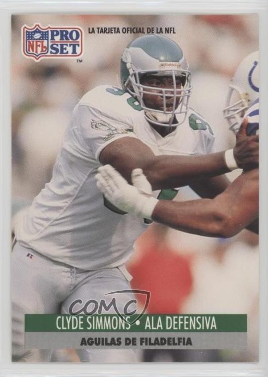 1991 Pro Set Spanish Clyde Simmons #188 0il7