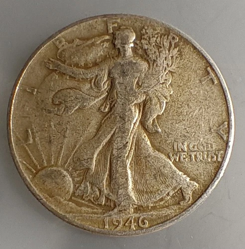 1946 Walking Liberty Silver Half Dollar | Philadelphia | EF/XF