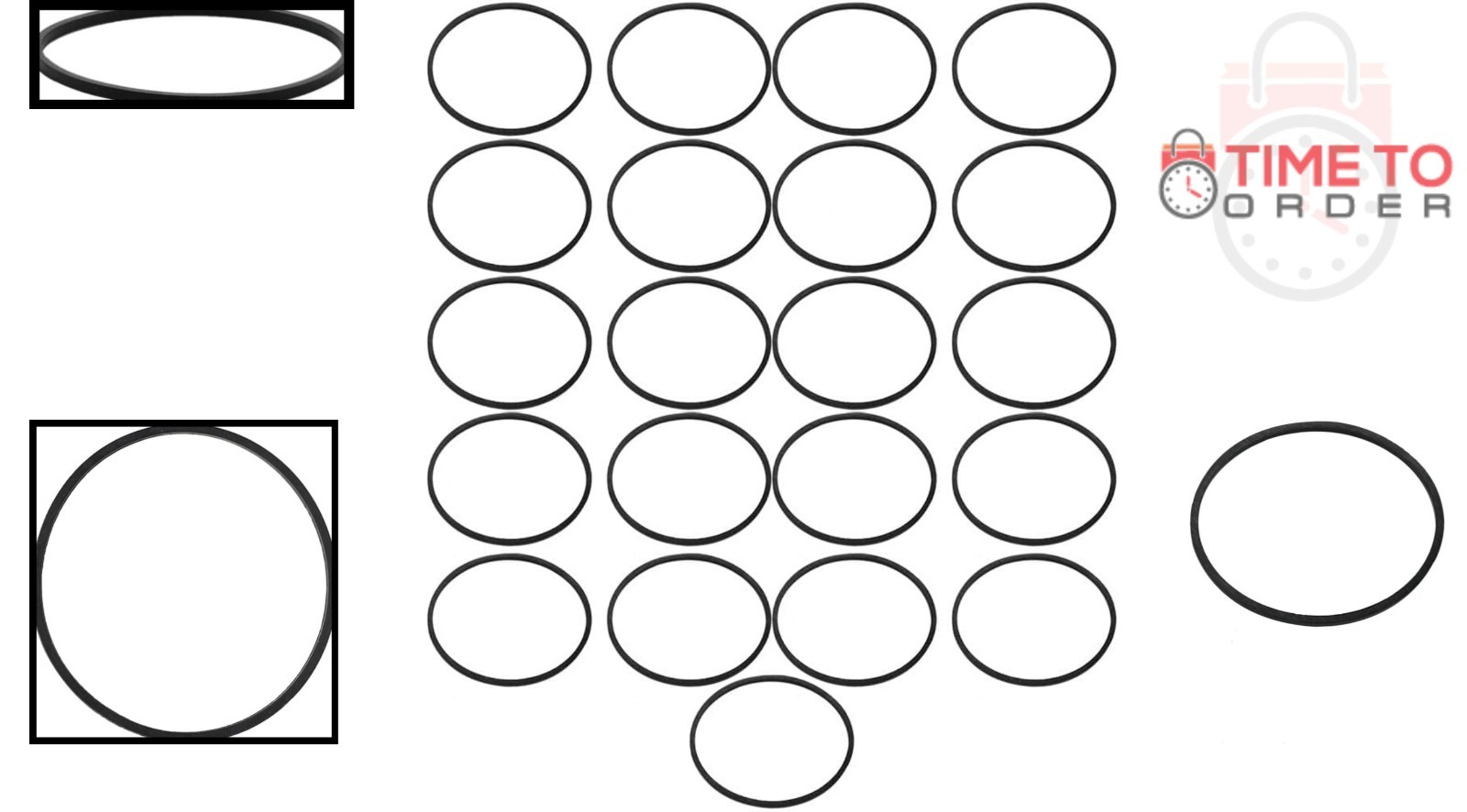 Carburetor Float Bowl Gaskets Kit for Lawn Mower Engines 21 Pieces Compatible