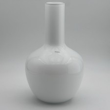 Venini Vaso Opachi 513.00 Bianco Lattimo – Vetro Soffiato Opalino