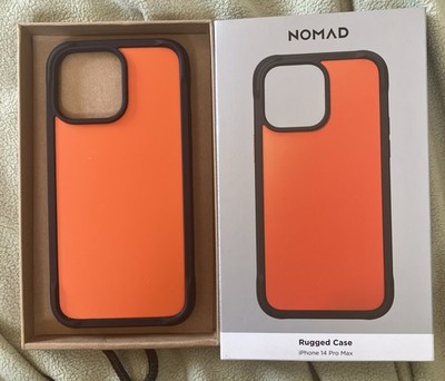 NOMAD iPhone 15 Max Orange Rugged Case