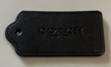 Small Coach Tag Black, Never Used