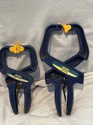 IRWIN Quick-Grip Clamp Handi Clamp With Quick Release Lot Of 2 Being Sold As Is