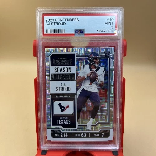 2023 Panini Contenders Season Ticket CJ Stroud #40 PSA 9 MINT Rookie RC