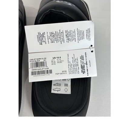 Oakley Bark Slide‎ Pitch Black Mens Sandals Size 10 NEW Oakley Bark Slide Pitch Black Mens Sandals Size 10 NEW | eBay main image 3