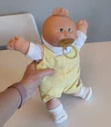 Vintage Cabbage Patch Kids Preemie Tuft Hair Brown Eyes Pacifier Orig. Clothes
