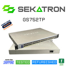    NETGEAR GS752TP   48  Gigabit Ports   PoE   Smart Managed Switch  FastShip