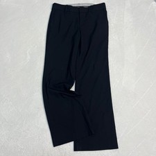 Uniqlo Black Slacks Pants Office Work Commuting Waist 64cm Used