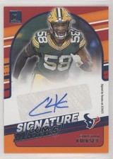 2021 Panini Donruss Signature Marks Christian Kirksey #SM3 Auto 11lu
