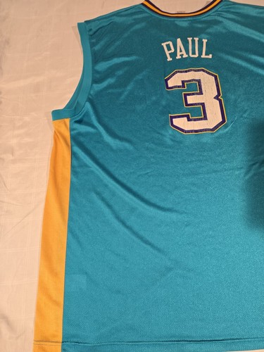 Chris Paul CP3 New Orleans Hornets Teal Reebok Men XL Vintage Jersey - Picture 8 of 9
