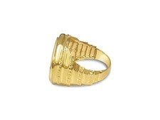 14k Yellow Gold Fancy Ring, Chinese Panda Bear Coin