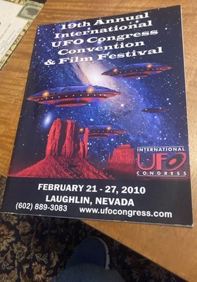 19TH ANNUAL UFO CONGRESS CONVENTION FEB,2010  Magazine Book PROGRAM DESERT 2011