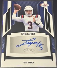 LAYNE HATCHER RC 2024 SAGE ROOKIE AUTO