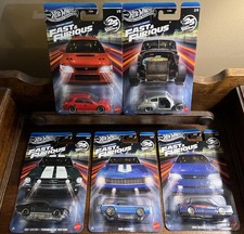 Hot Wheels Silver Series Fast & Furious Dream Lineup FULL SET + 1 Bonus Car