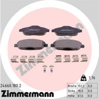 Zimmermann BremsbeläGe Bremsbelegsatz Vorne FüR Peugeot 308 SW I