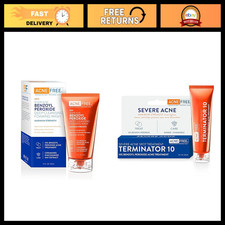 Severe Acne Treatment Bundle: 10 Benzoyl Peroxide Foaming Wash  Spot Cream