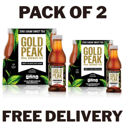 Gold Peak Iced Tea,Zero Sugar Sweet Tea Bottles,16.9 fl oz,6 Pack (PACK OF 2)...