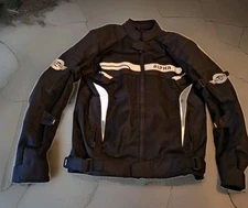 Alpha Cycle Gear Jacket Size Medium Shoulder And Spine Protection