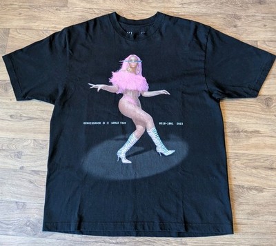 Beyonce Shirt Size XL Black Renaissance World Tour 2023 Year Of Renaissance Pink