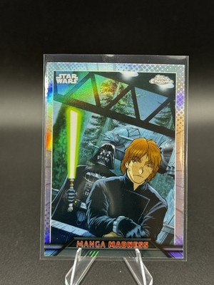 Darth Vader & Luke Skywalker 2023 Topps Chrome Star Wars Manga Madness #MM-4
