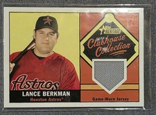 2010 Topps Heritage Clubhouse Collection Relics Lance Berkman #CCR-LB Game Worn