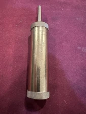 Brass CVA Black Powder Flask - Working Adjustable Dispenser  7.5" x 1.5" Italy #