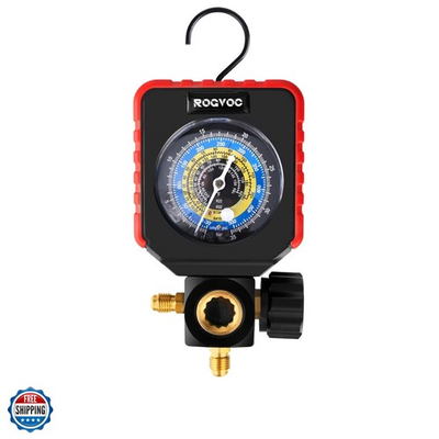 #ad Single Manifold Gauge HVAC Refrigerants AC Gauges Pressure Gauge for R22 R32... $26.99