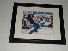 Framed Wayne Kramer from MC5 on Stage with Flag Guitar 1968 14" by 17"