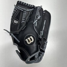 WILSON 12 INCH BASEBALL GLOVE A360 BLACK RHT RIGHT HAND THROWING GOOD CONDITION