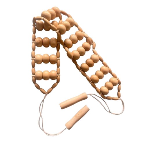 Wooden Massage Roller Rope Relaxation Lymphatic Drainage Massager Leg - Picture 13 of 18