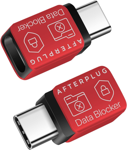 Afterplug USB C to C Data Blocker, anti Juice Jacking, for Charge Only, Case