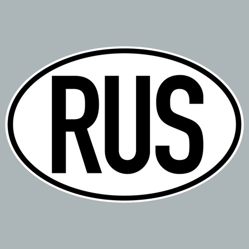 Rus Autocollant Sticker Russie Länderkennung Marque de Pays 4061963019955