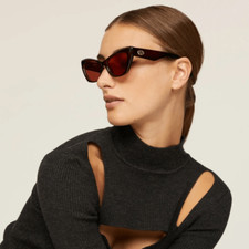 FLAWED Le Specs Brown Eye Trash Sunglasses 79