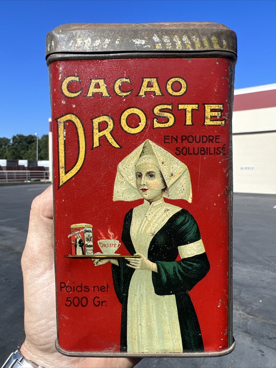 Vintage Original Chocolate Tin 1930's Droste's Cacao' Haarlem