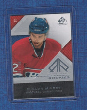 2007-08 Upper Deck SP Game-Used Hockey Rookie Card 877 /999 # 139 Duncan Milroy