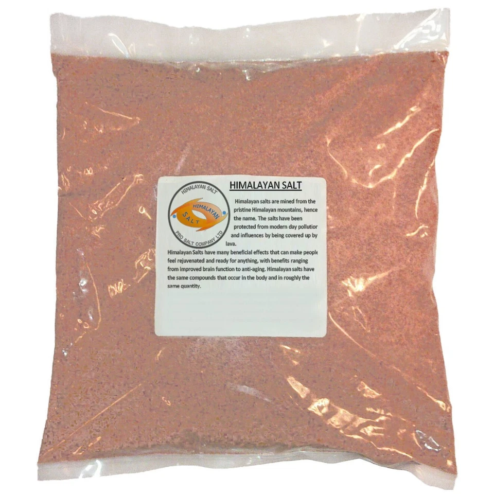 PRO SALT Pink Himalayan Fine Salt/100% Pure Organic Grade Rock Crystals