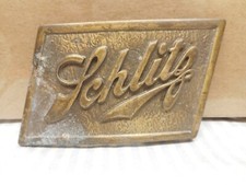 Schlitz, vintage metal belt buckle